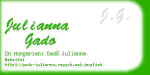 julianna gado business card